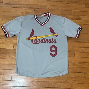 PENDLETON Gray Cardinals Jersey with Red Accents